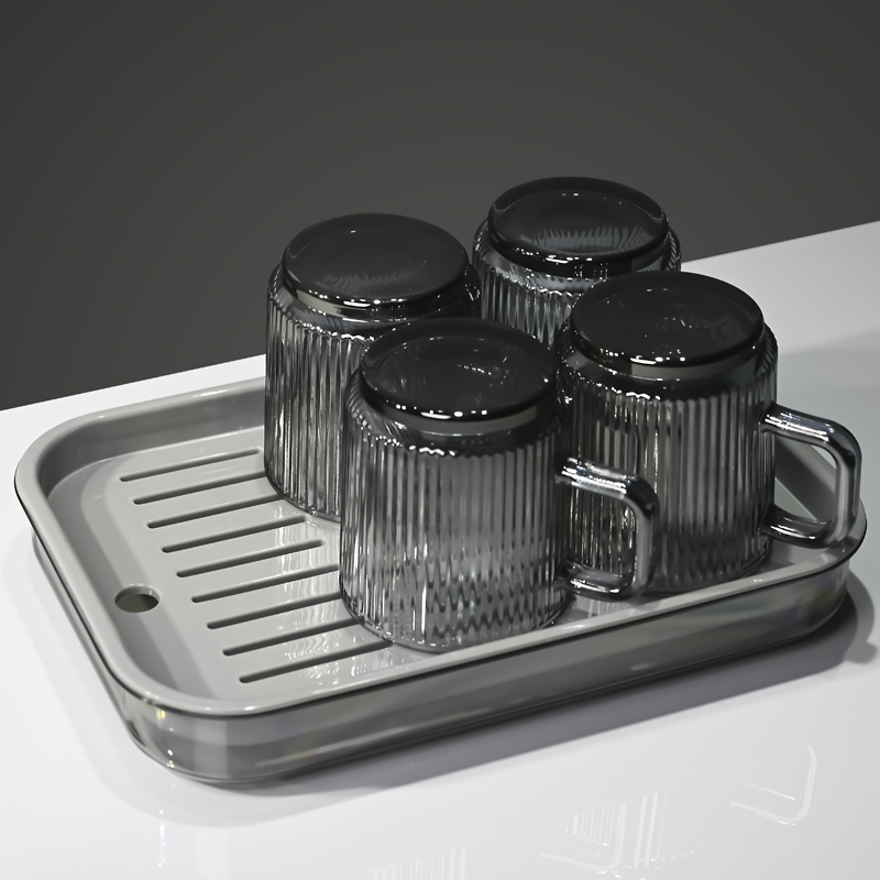 杯子置物架咖啡台放水杯茶杯杯架桌面高级感餐桌沥水防尘架子