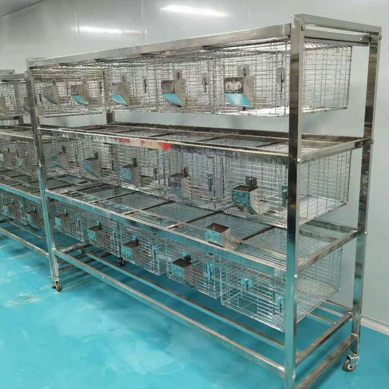 兔笼架子加粗加密热镀锌丝免清粪阶梯式自动兔用草架放草的架子