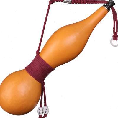 葫芦酒壶挂件手把件真天然酒瓶开口摆件客厅水壶镶口精品水杯淄博