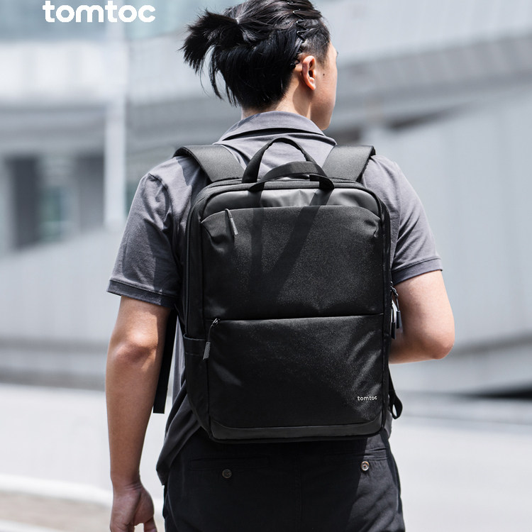 正品tomtoc 双肩包男士通双肩背包