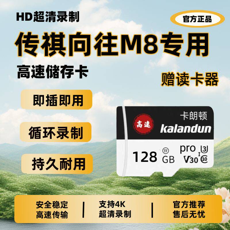 传祺向往M8行车记录仪专用内存卡向往宗师哨兵模式存储卡tf卡SD卡