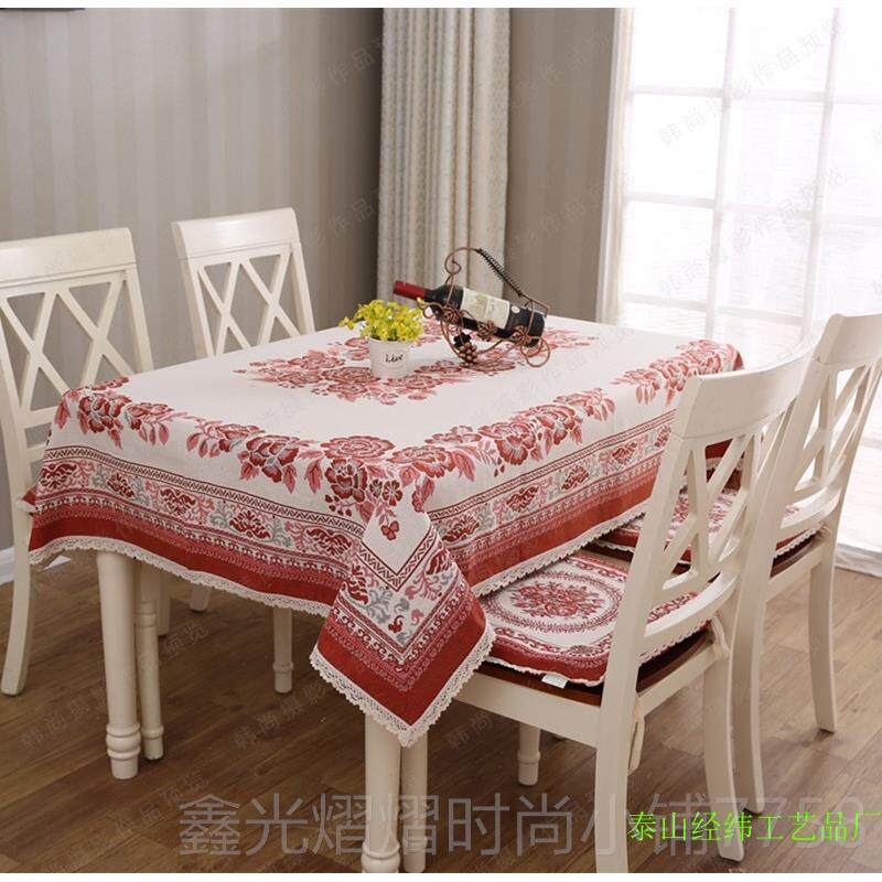 正品桌布台布棉麻加厚粗布茶几布艺垫布桌布花卉老田桌园防滑防烫