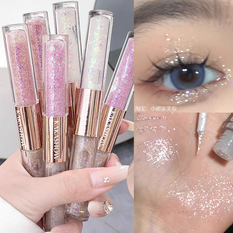 双头液体眼影防水珠光亮晶