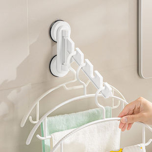 免打孔吸盘晾衣架旅行便携吸附式窗户凉衣服卫生间浴室挂晒衣神器