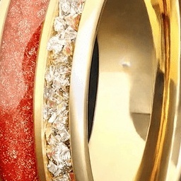 跨境爆款不锈钢戒指欧美鸽血红拉丝工艺意大利织纹指环戒指批发