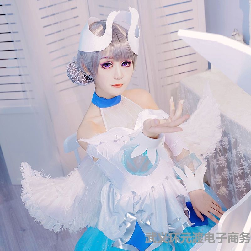 小乔黑白天鹅之梦cosplay衣服荣耀cos服女全套装动漫假发鞋子 模玩/动漫/周边/娃圈三坑/桌游 Cosplay女装/cos女装 原图主图