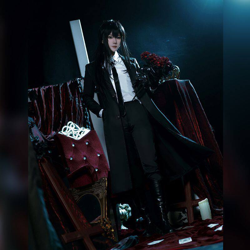 白六cos我在惊悚游戏里封神白六cosplay全套服装假发配饰