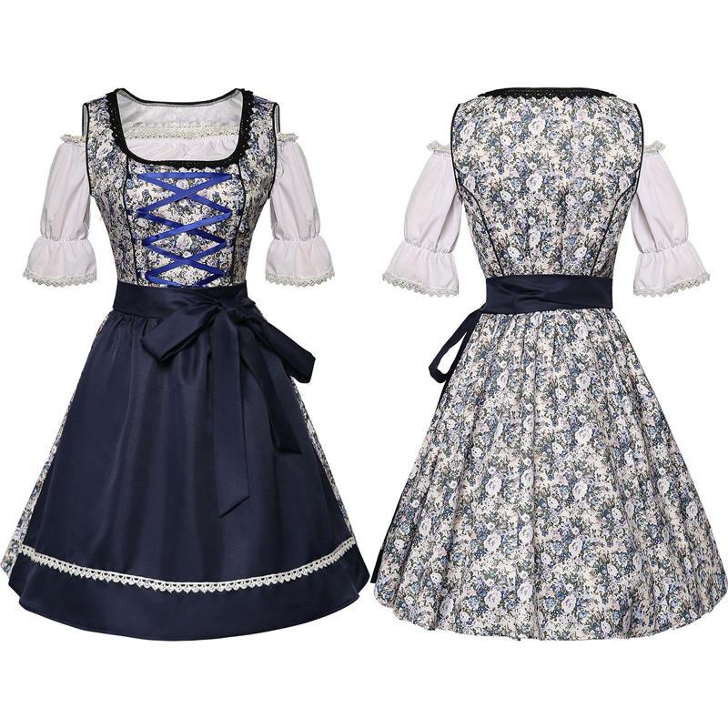 德国万圣节狂欢装德国啤酒节服装分码吊带裤套装巴伐利亚女款服