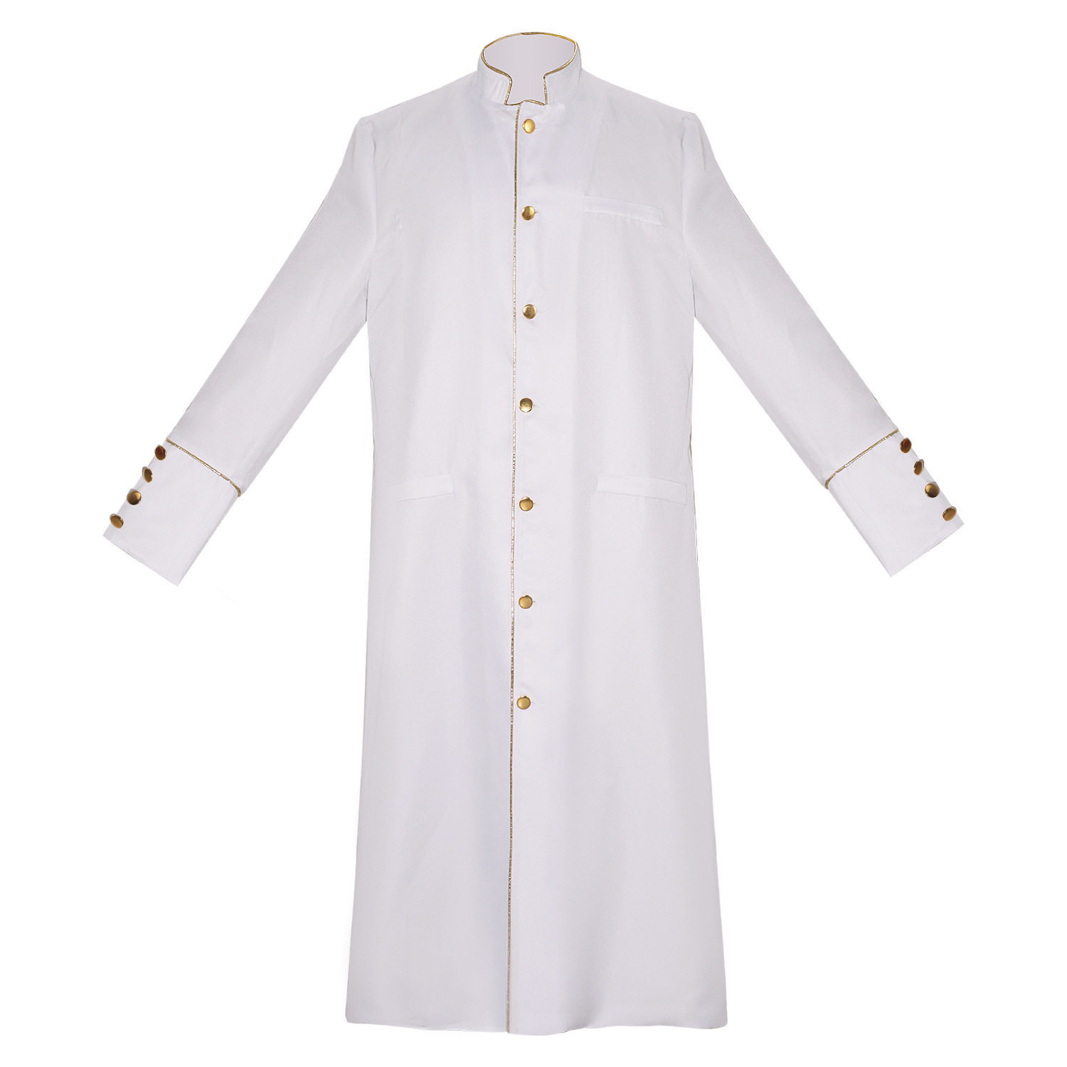 中世纪牧师神父服万圣节舞台表演服装教堂合唱团长袍外套
