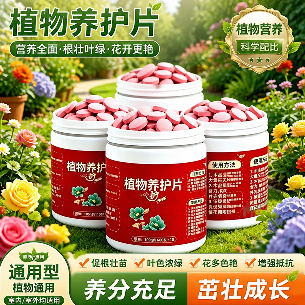 植物营养片通用型家庭生根壮根肥