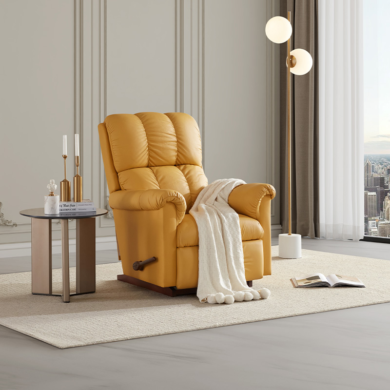 LAZBOY乐至宝真皮沙发进口功能单人懒人沙发LZ.235假日恬恬