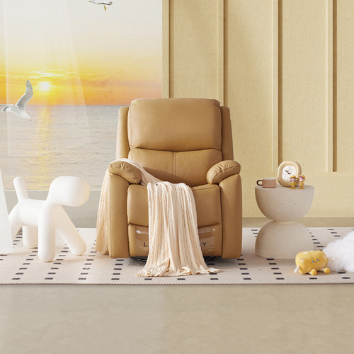 LAZBOY真皮可躺可睡沙发