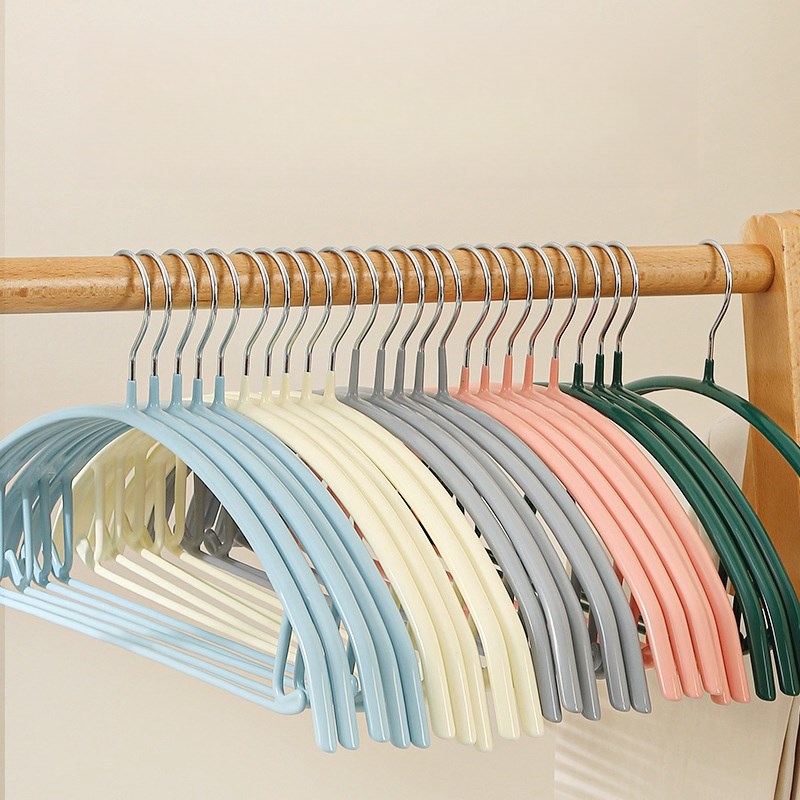 防滑衣架纳米无痕宽肩晾衣架家用不起包衣挂衣橱柜挂衣服浸塑衣架