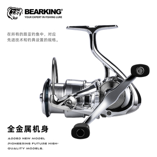 国产伊克斯纺车轮路亚轮全金属高速比防海水远投双摇臂路亚鱼线轮