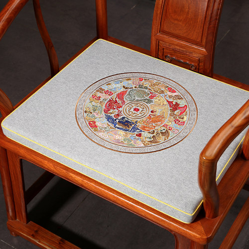 红木沙发椅子坐垫中式乳胶棕垫实木家具圈椅太师椅官帽茶桌座椅垫