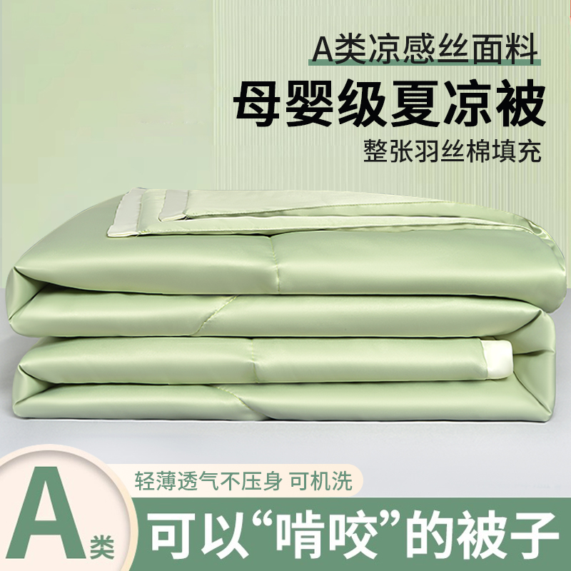 夏季冰丝夏凉被空调n薄被子四季通用春秋被小毯子单人可机洗儿童