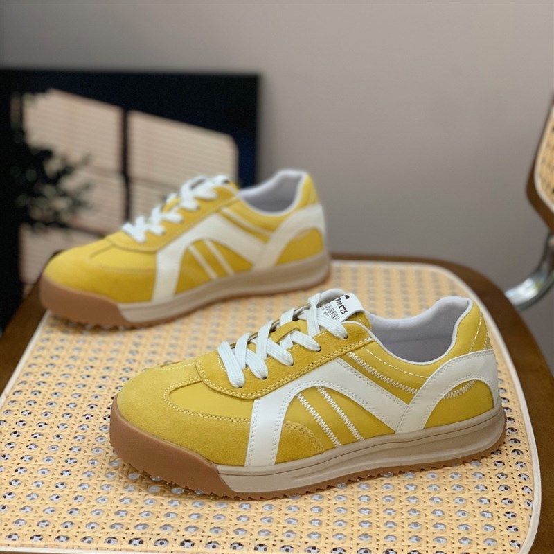 平底复古德训鞋女2025新款百搭舒适系带时尚拼色学院风运动休闲鞋,女鞋,德训鞋,淘宝优惠券,粉丝福利购,淘宝优惠卷