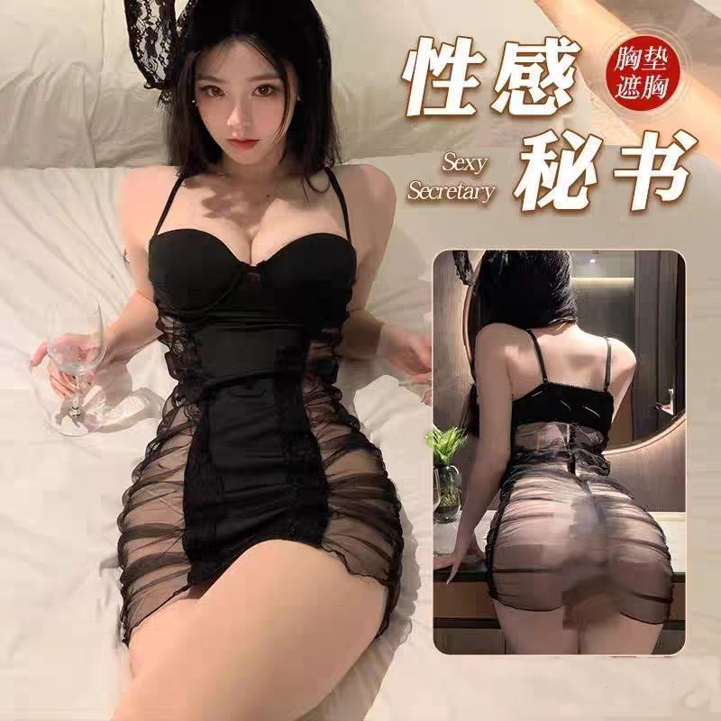 性感晴趣内衣美女脱睡裙女纯欲