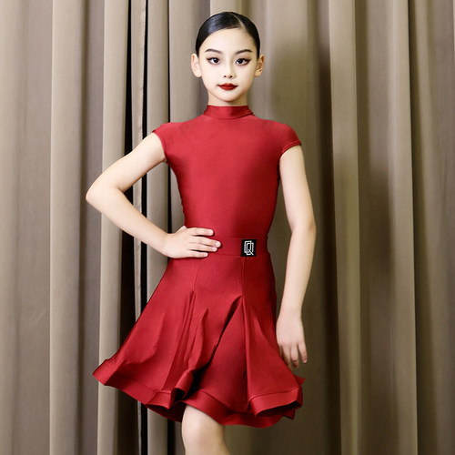 青禾2026拉丁舞服夏季新款女童练功服少儿童高端比赛规定服套装