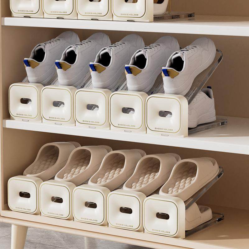 鞋托架双层可调节鞋子收纳神器鞋柜分层放鞋子宿舍家用隔板省空间,收纳整理,书桌收纳置物架,淘宝优惠券,粉丝福利购,淘宝优惠卷