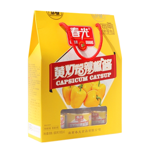 春光海南特产 调味黄灯笼辣椒酱100g*6 礼盒共600g黄辣椒特辣香辣