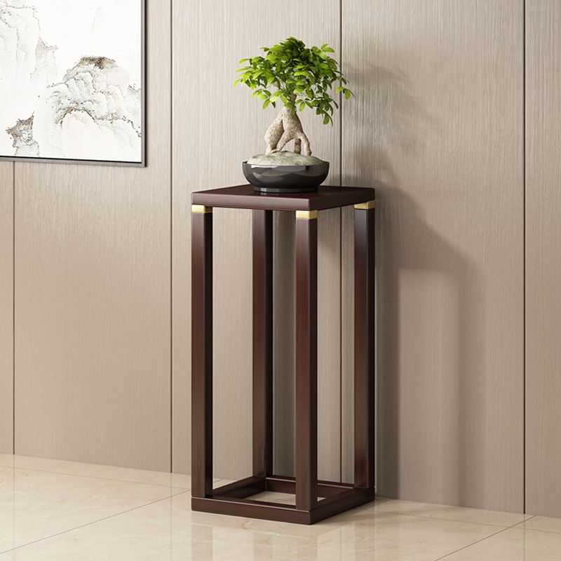 新款楠竹花架子简易室内盆栽收纳客厅阳台中式吊兰花盆实木置物架