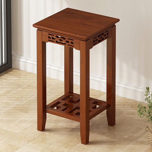 微竹希语楠竹花架子室内花盆收纳