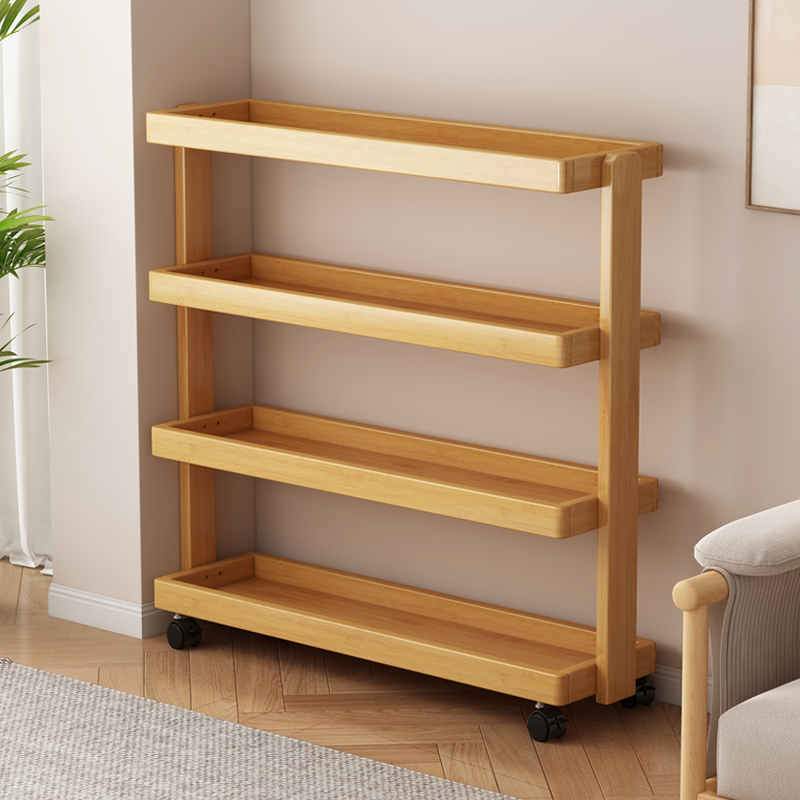 微竹希语移动边几客厅茶几小推车