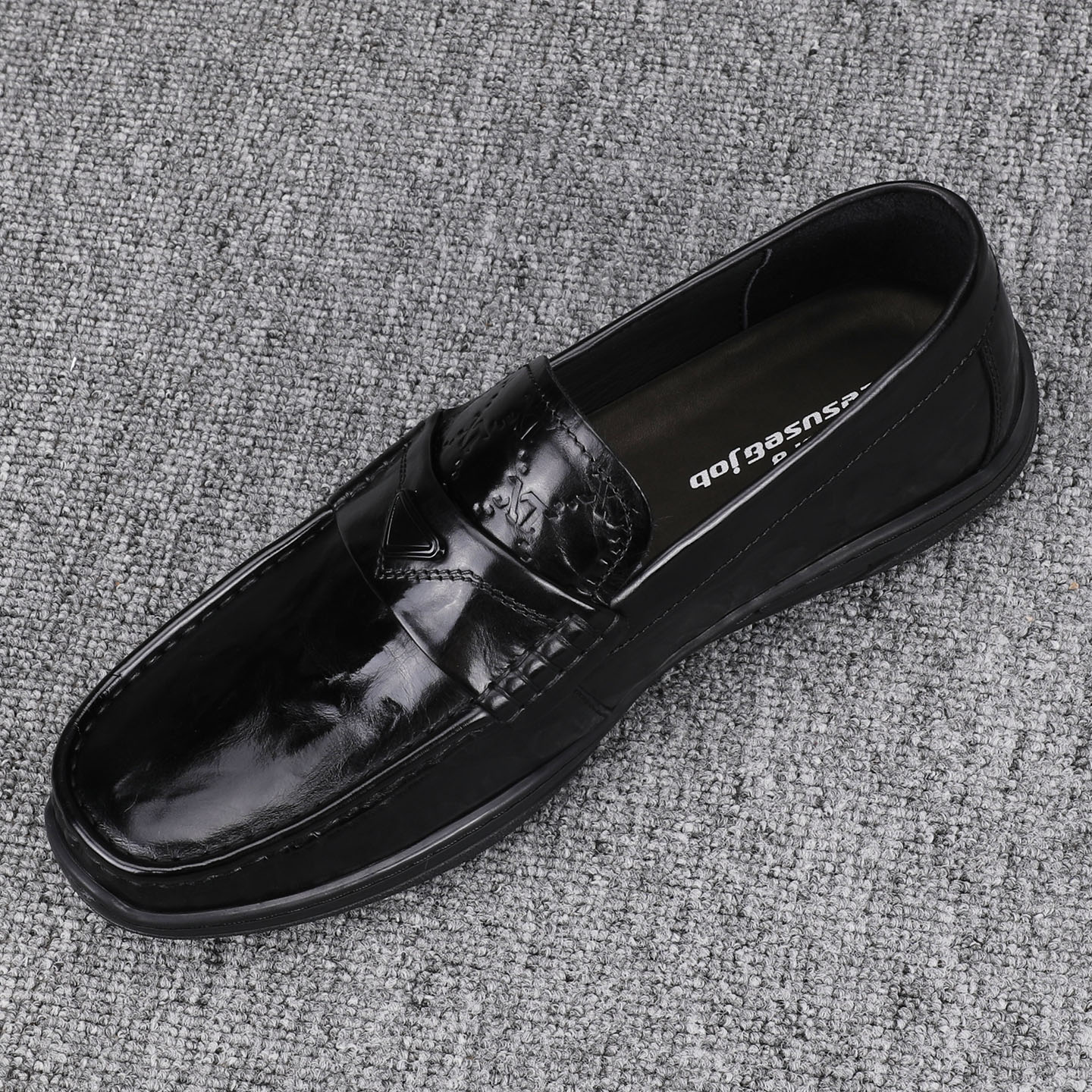 头层牛皮男鞋2025新款真皮舒适百搭懒人驾车鞋豆豆鞋男休闲皮鞋潮