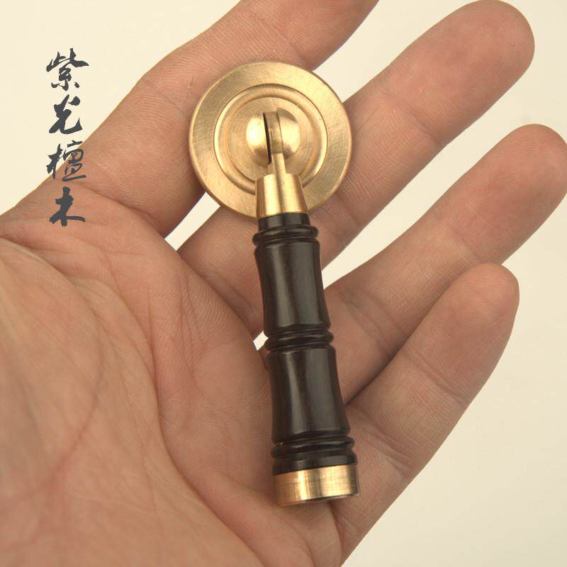 新中式纯铜单孔花梨木紫光檀木木小拉手