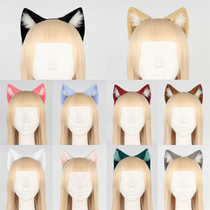 lolita毛绒耳朵猫耳发箍