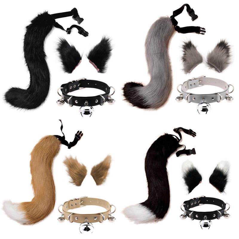 狐狸尾巴女仆猫尾巴配饰发箍