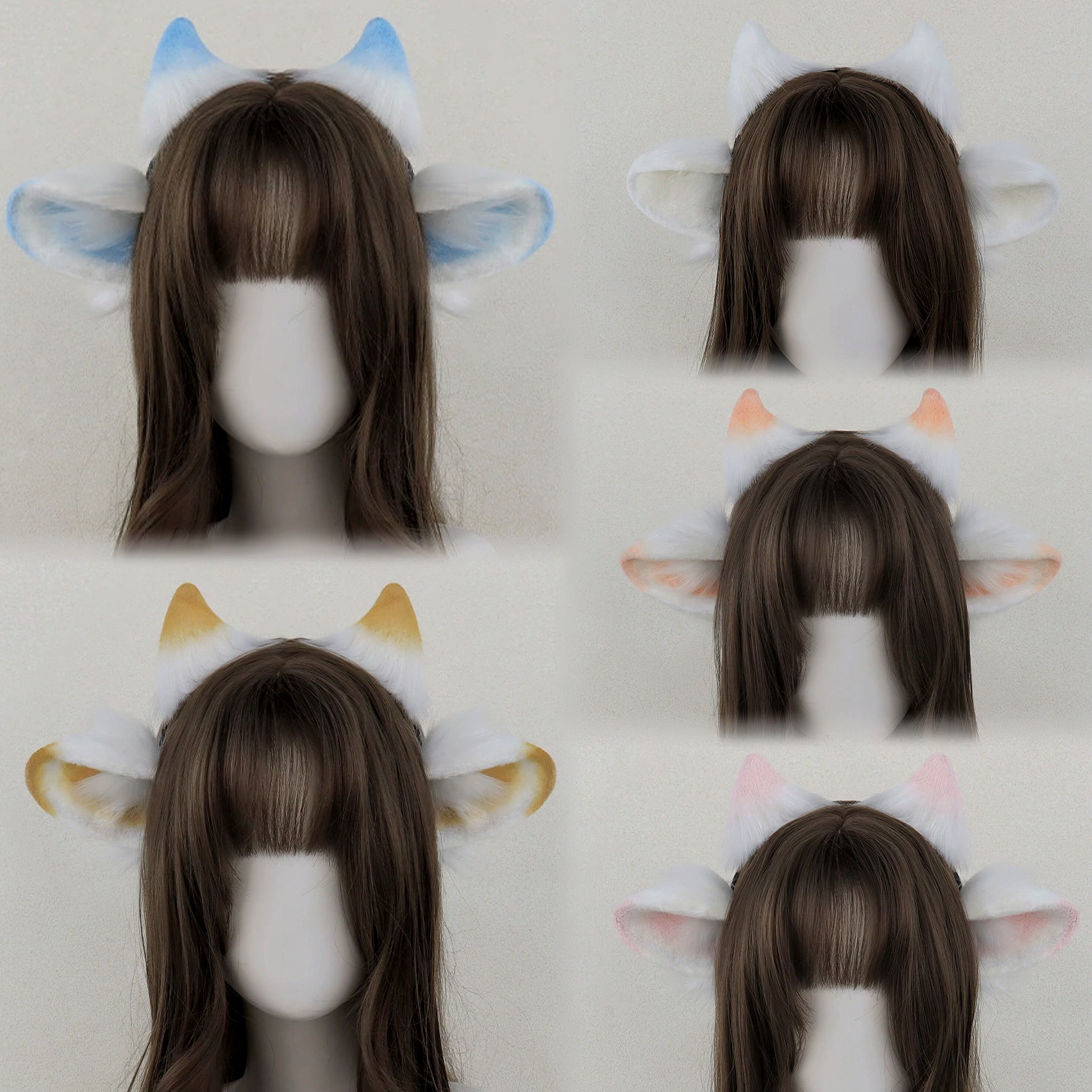 甜美可爱小绵羊耳朵羔羊发箍毛绒兽耳lolita可爱头饰动物耳朵发饰