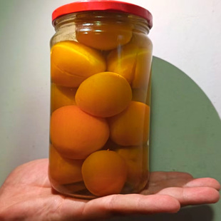 新疆杏子罐头新鲜杏子夏天味道1kg1瓶划算产地直发带瓶重量1kg