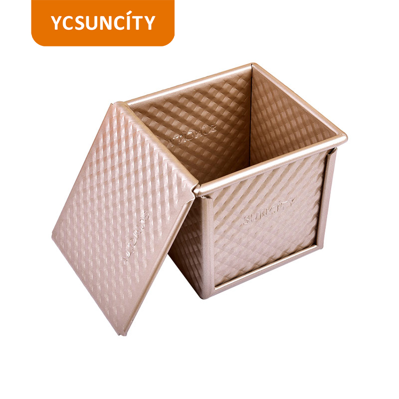 YCSUNCITYD低糖节能铝合金波纹250g吐司盒不沾家用土司盒烘焙模具