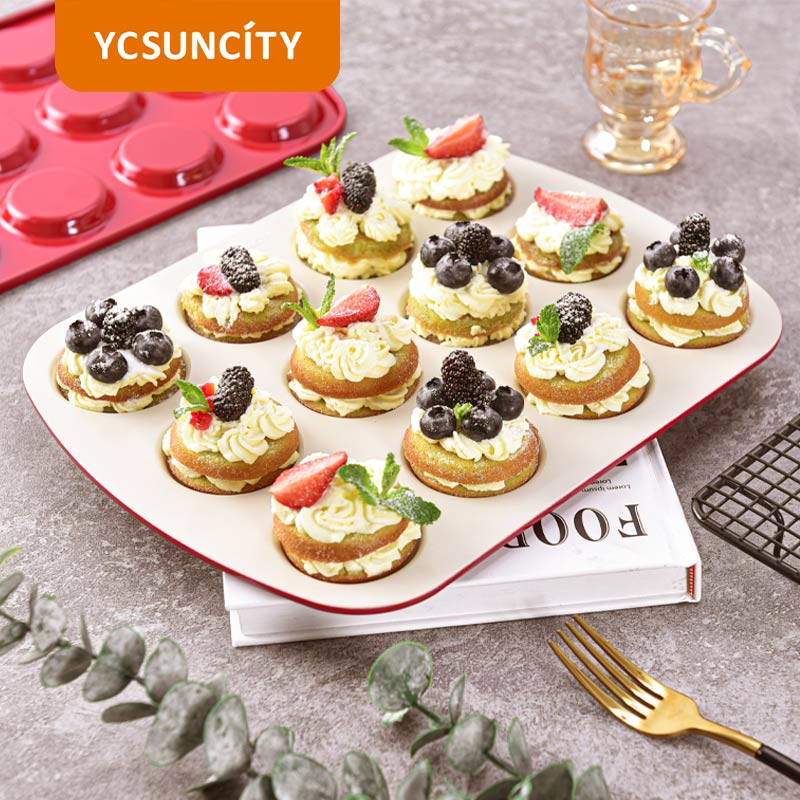 12连乌比盘家用不沾曲奇饼干烤盘