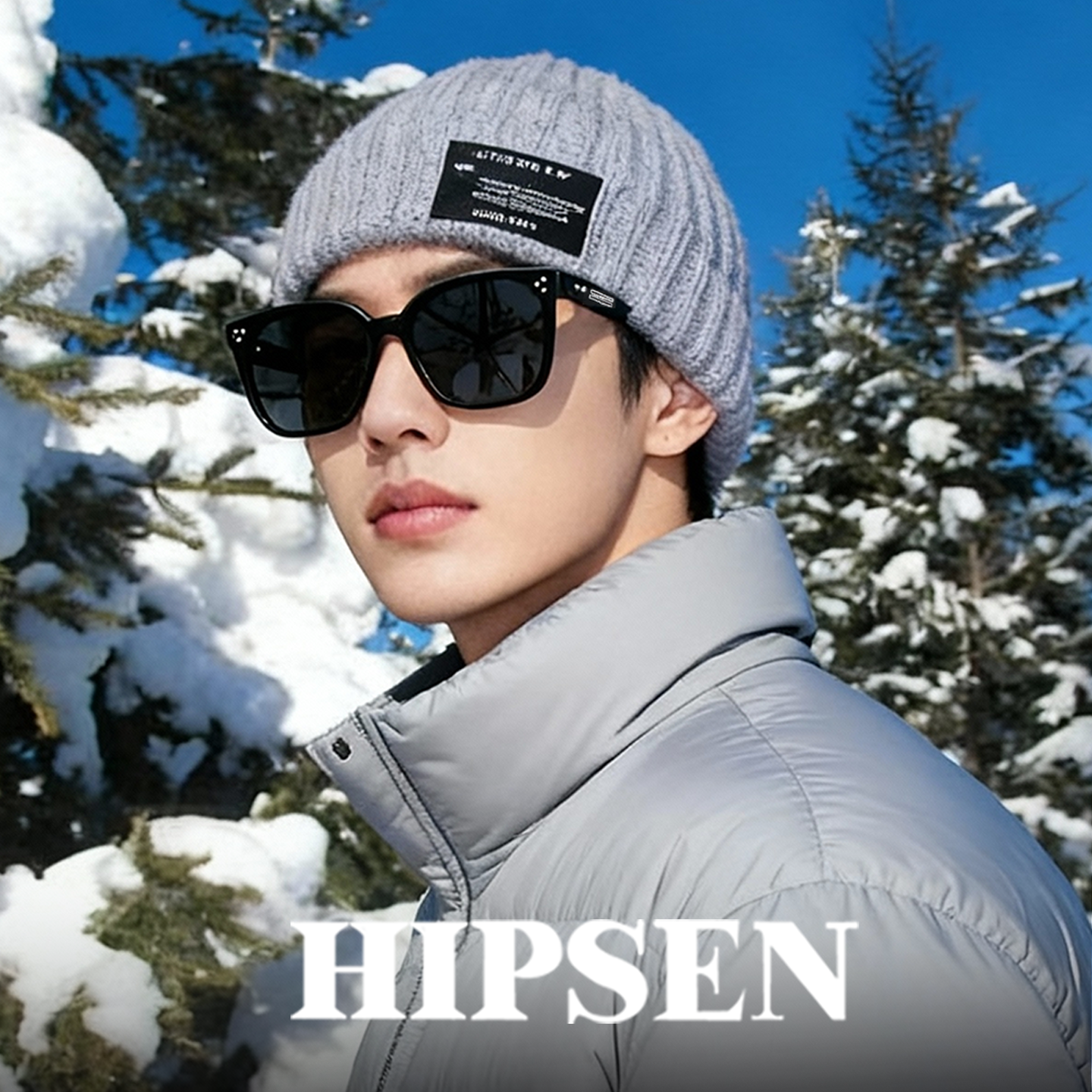 海朋森真板材方框墨镜太阳镜男女通用偏光黑色全框遮阳潮个性眼镜