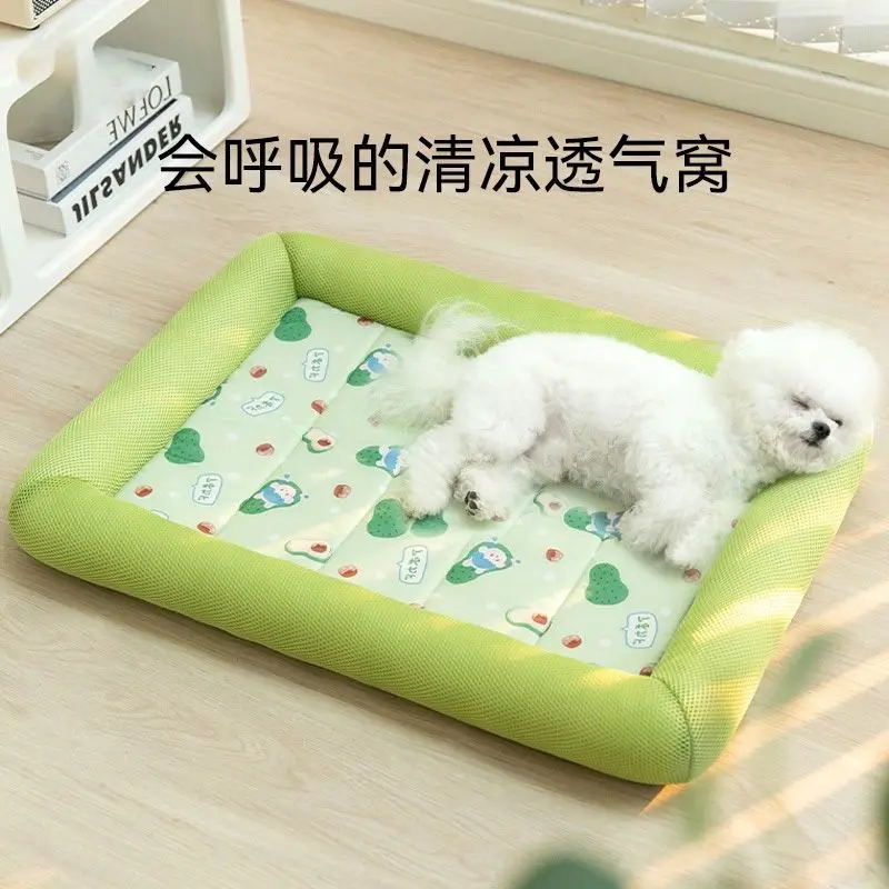 夏季透气不沾毛凉席狗猫窝