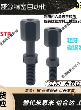 PAZ01调整螺栓内六角孔型标准型 AJSTR4/5/6/8 调节限位螺丝粗牙