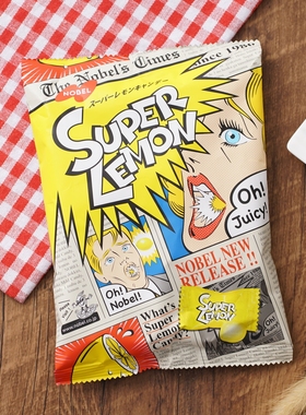 日本进口Nobel诺贝尔超酸糖爆酸糖柠檬提神superlemon结婚喜糖果