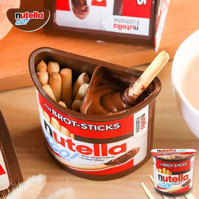 nutella费列罗巧克力酱手指饼干榛子进口健达能多益榛子儿童零食