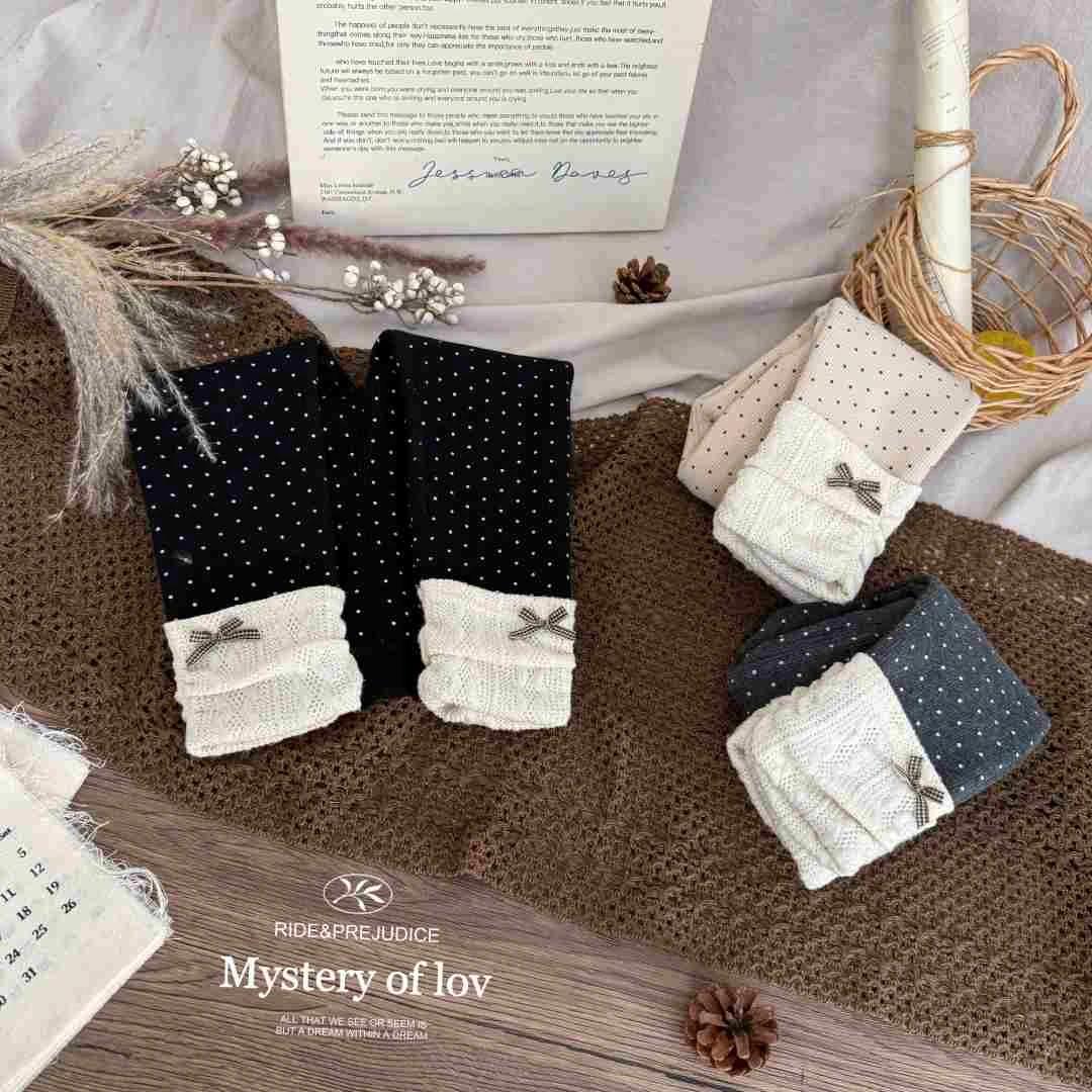 女童冬季堆袜加绒打底裤儿