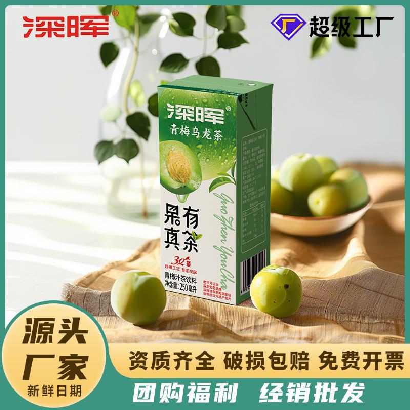 青梅乌龙茶饮料梅子味果汁果茶250ml*24盒夏季解腻饮料整箱批