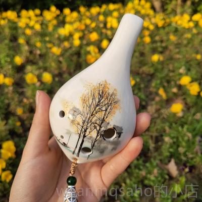 新款陶孔初学学ac生中音6c调 简单入门易学笛乐器大全小型埙吹奏
