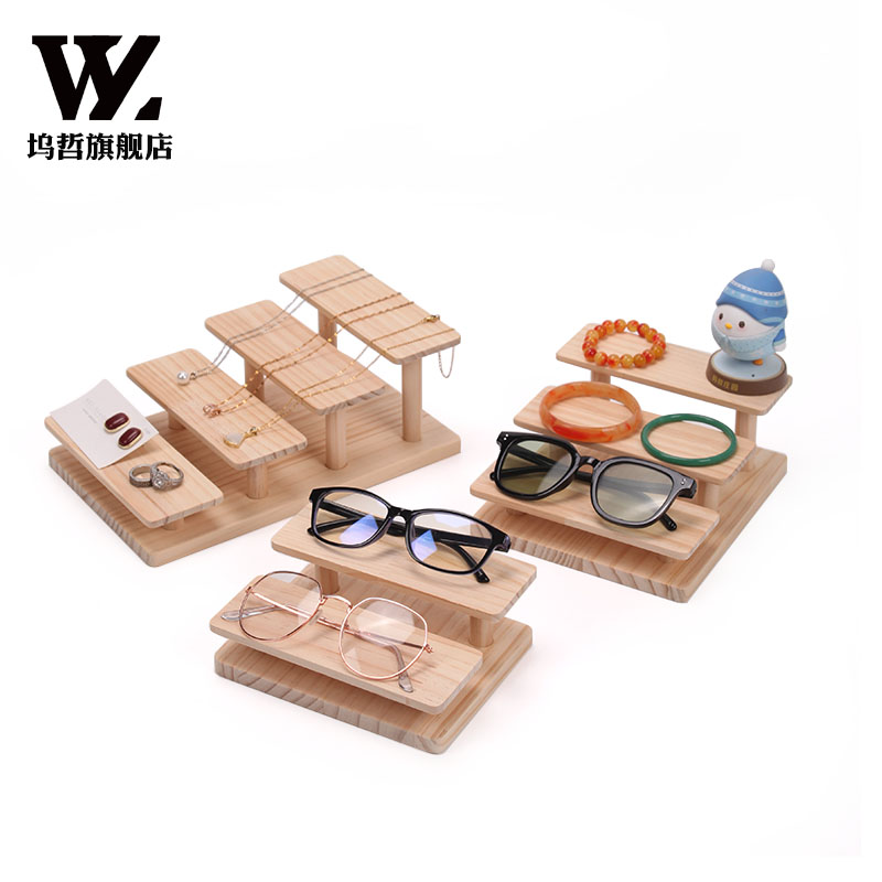 坞哲实木阶梯眼镜架工厂直销