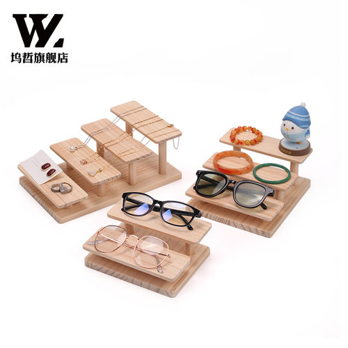 坞哲实木阶梯眼镜架工厂直销