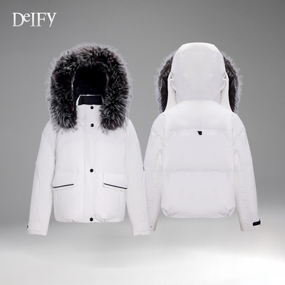 DeIFy/缔弗科鲁达银狐毛领鹅绒服