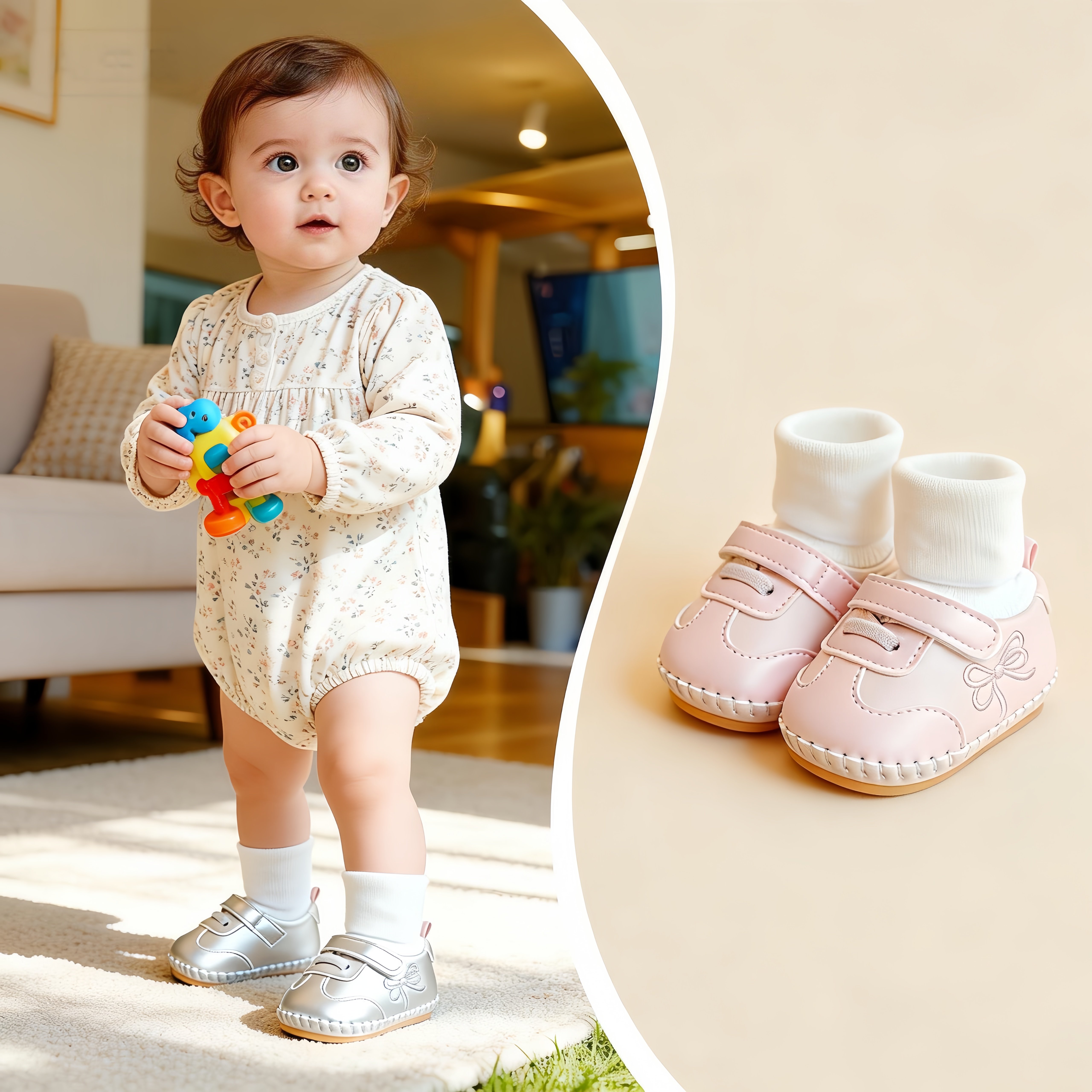 春秋冬女宝宝鞋子0-1岁软底婴幼儿步前鞋袜3-6-9-12个月不掉鞋子,童鞋/婴儿鞋/亲子鞋,婴儿步前鞋/袜鞋,淘宝优惠券,粉丝福利购,淘宝优惠卷