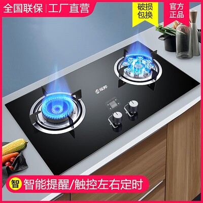 乐邦燃气灶家用煤气灶天然气双灶液化气灶大火力煤气灶猛火炉台式