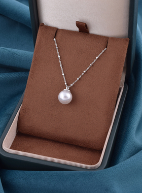 施家珍珠极简风小灯泡项链